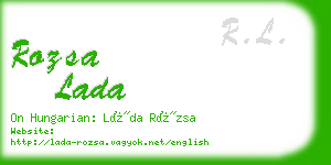 rozsa lada business card